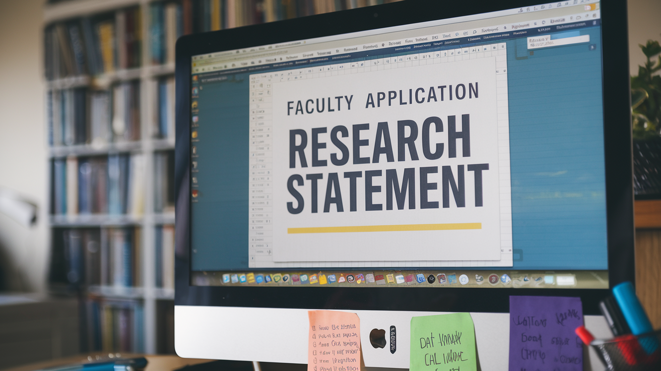 How AI Can Help Prepare a Faculty Application Research Statement