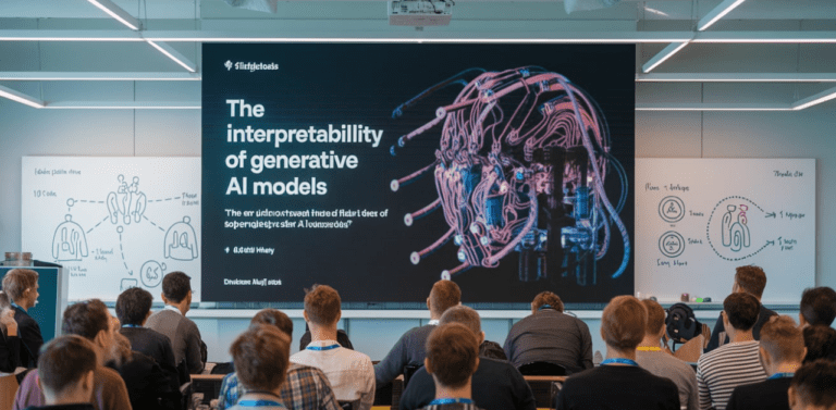 What is one challenge related to the interpretability of generative AI models